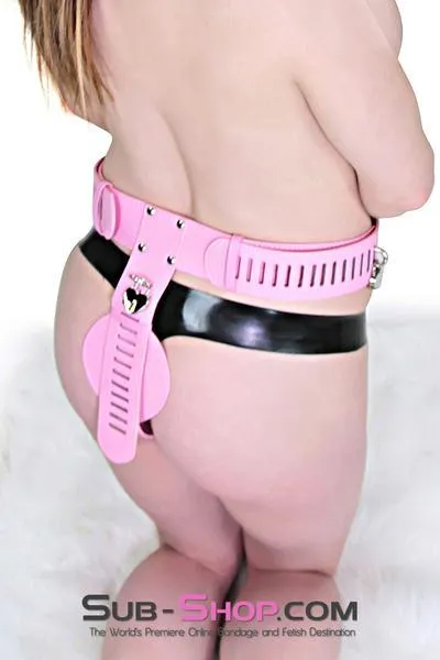 0902RS      Locking Princess Pink Female Chastity Belt - MEGA Deal!