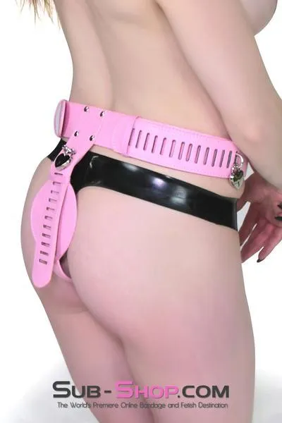 0902RS      Locking Princess Pink Female Chastity Belt - MEGA Deal!