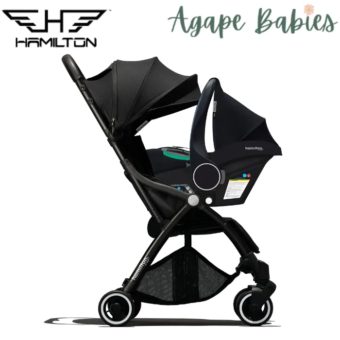 [2 Years Local Warranty] Hamilton X1 Plus Travel System (X1 Plus Stroller   Zeno Infant Carseat   Carseat Adaptor)
