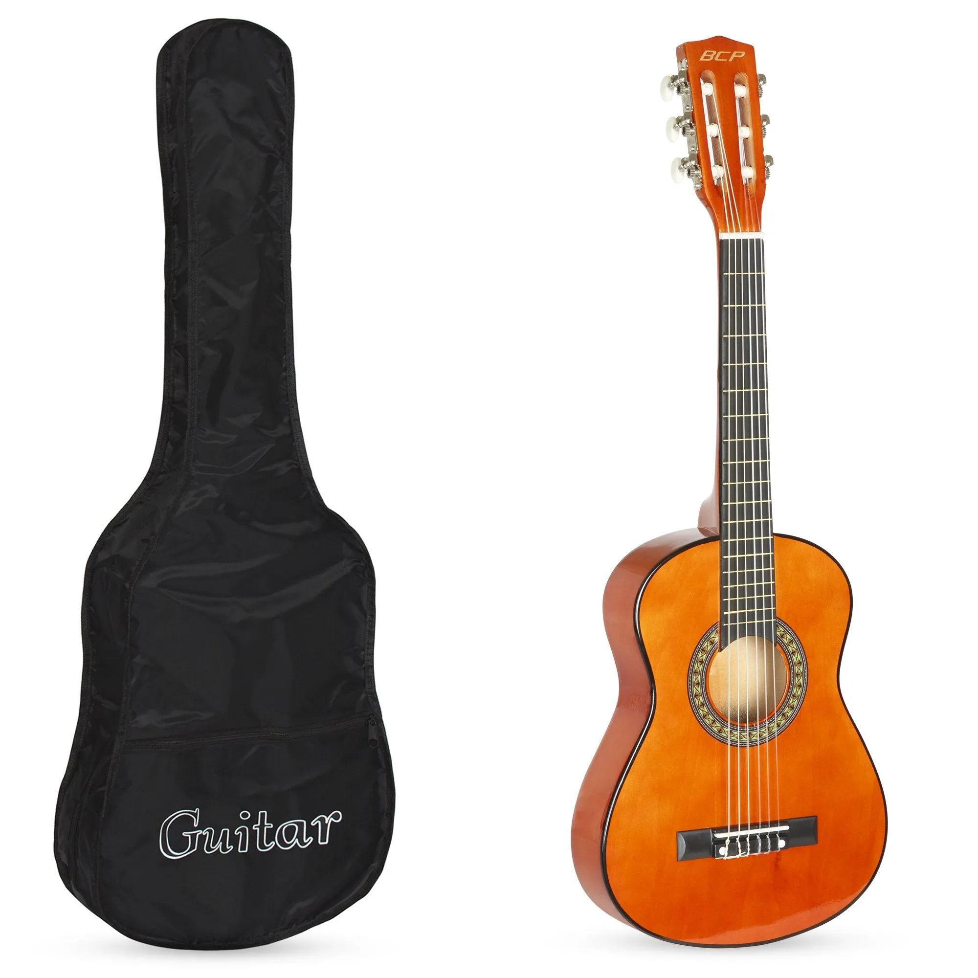 30in Kids Classical Acoustic Guitar Beginners Set w/ Bag, E-Tuner, Strap