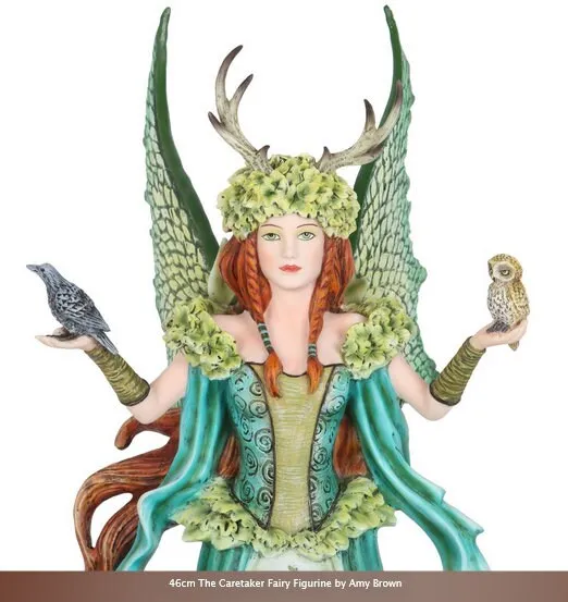 46cm The Caretaker Fairy large Figurine by Amy Brown, high-quality collectible,   Intricately sculpted and cast in resin