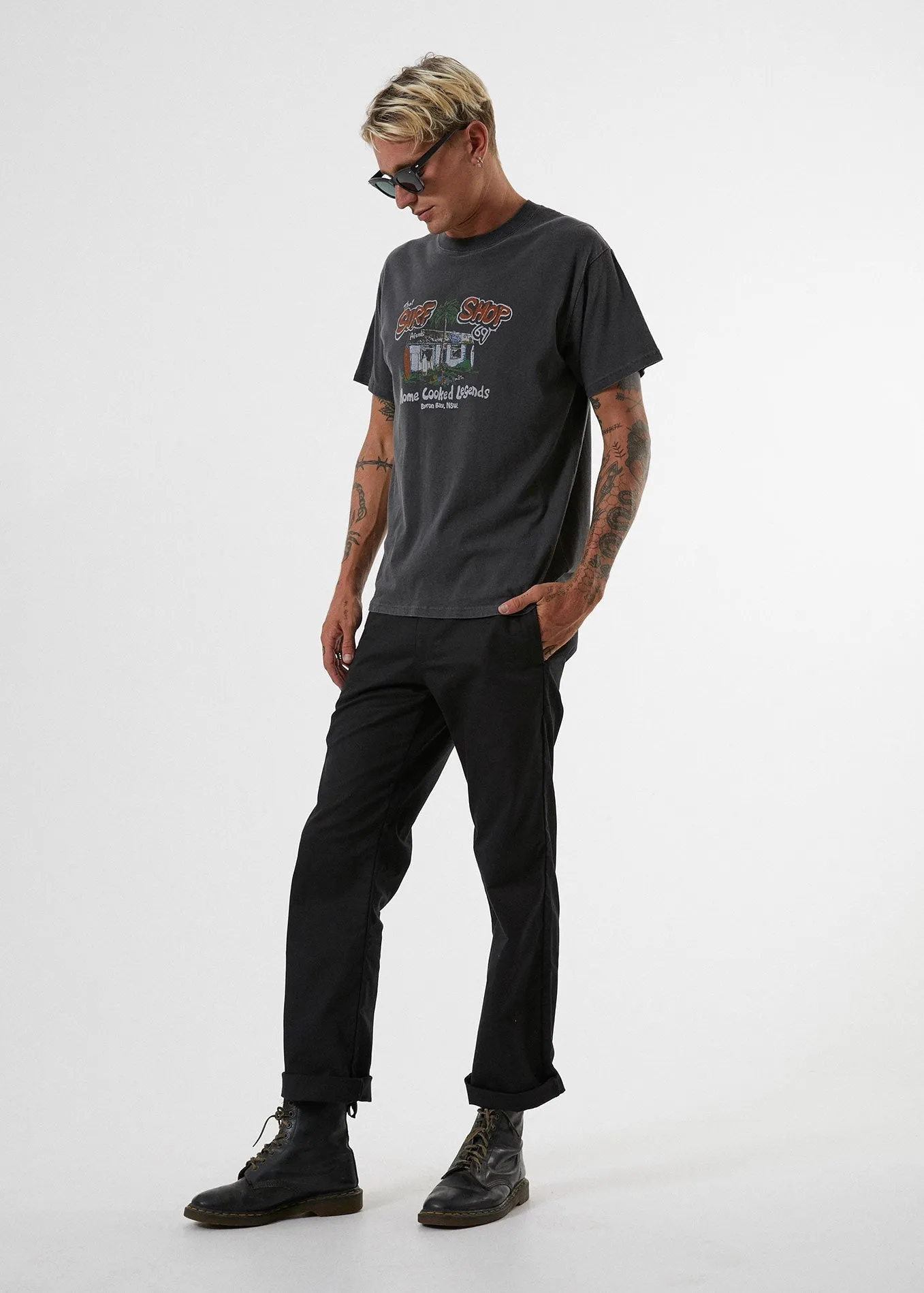 Afends Mens Surf Shop - Retro Fit Tee