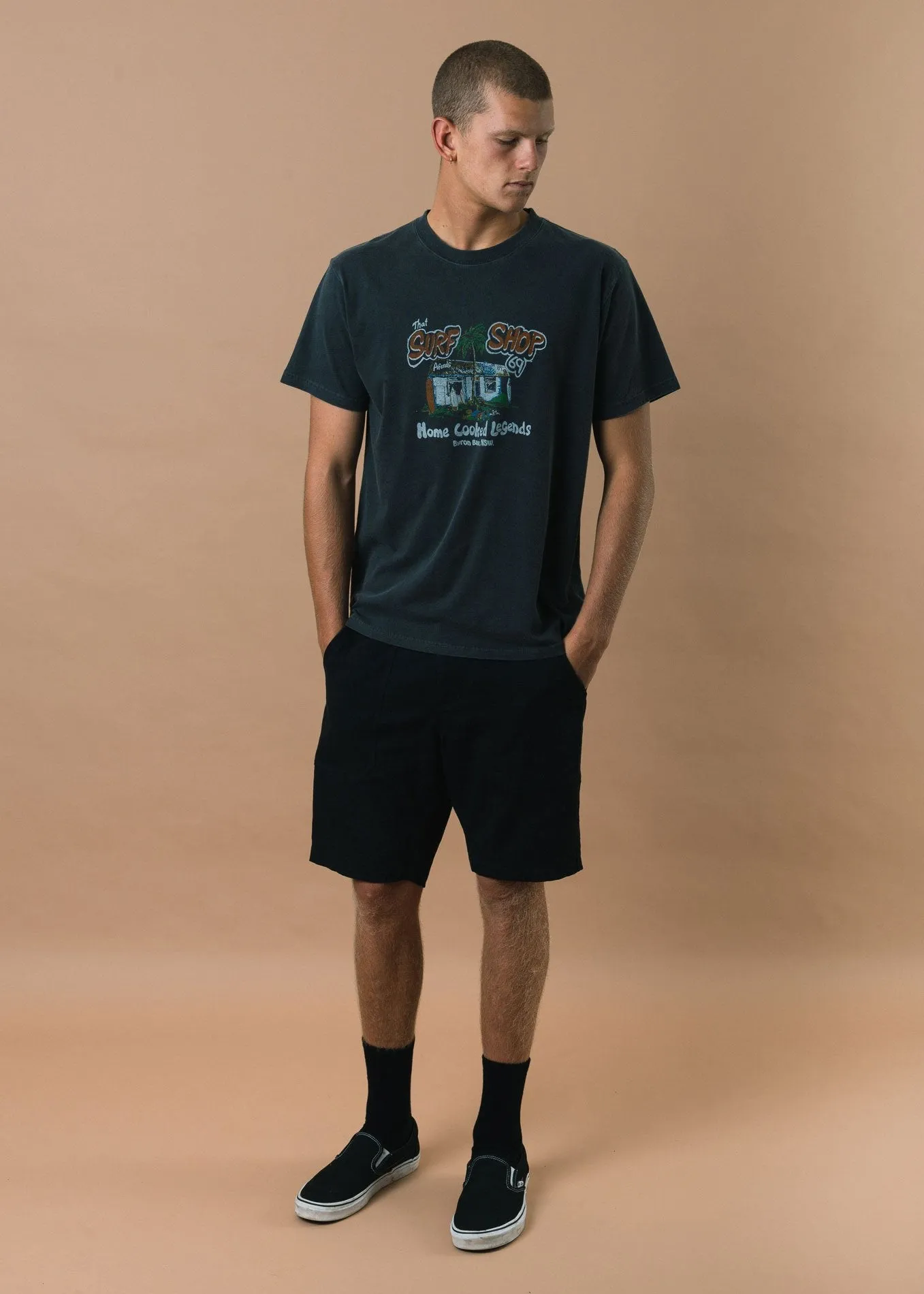 Afends Mens Surf Shop - Retro Fit Tee