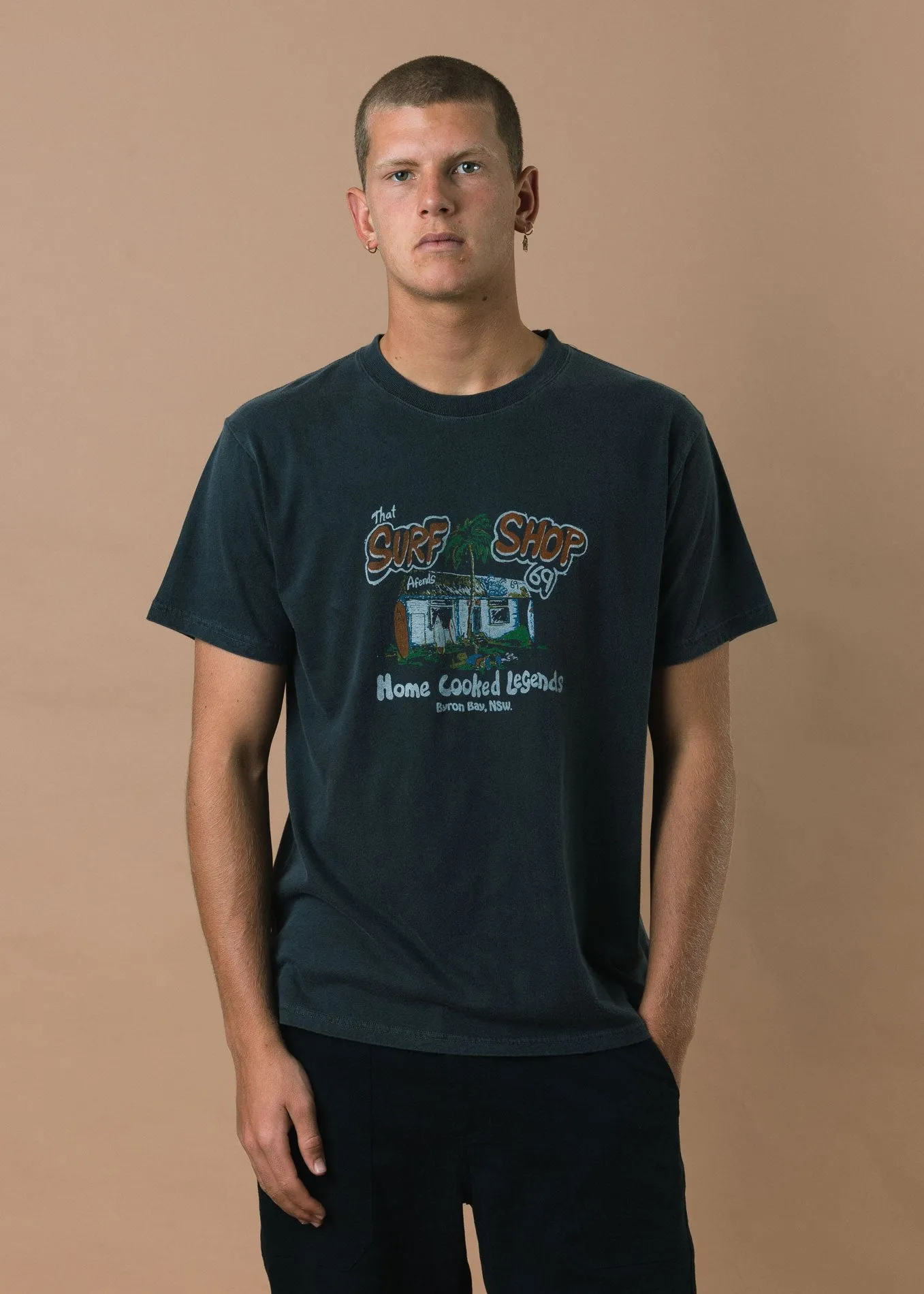 Afends Mens Surf Shop - Retro Fit Tee