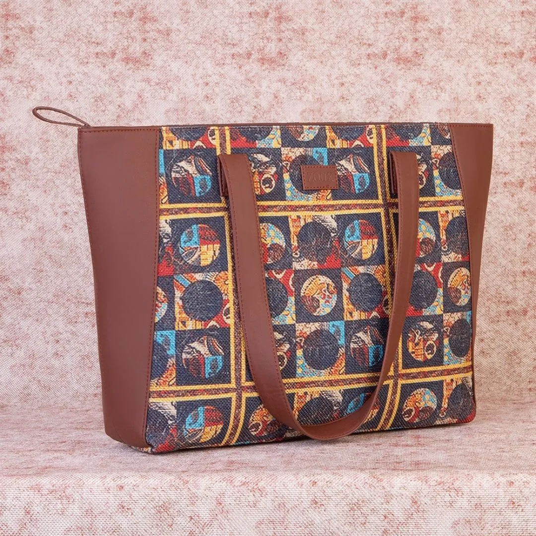African Art Side Tote Bag