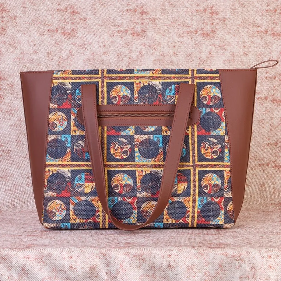 African Art Side Tote Bag