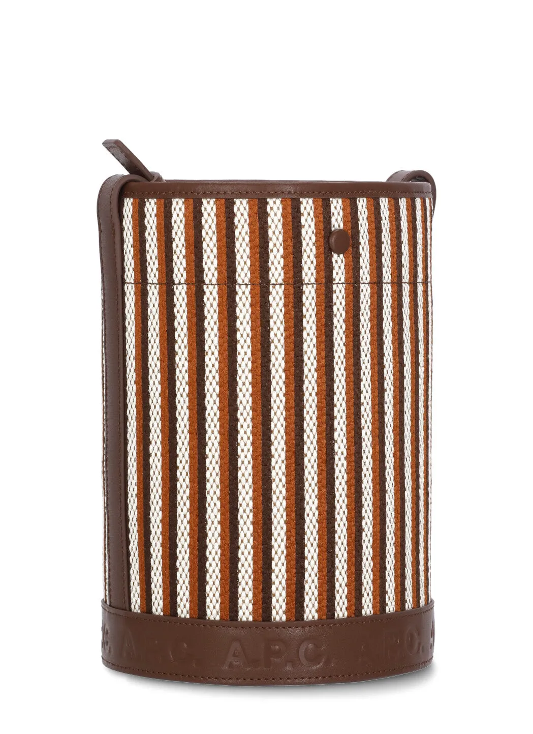A.P.C. Hélène Striped Bucket Bag