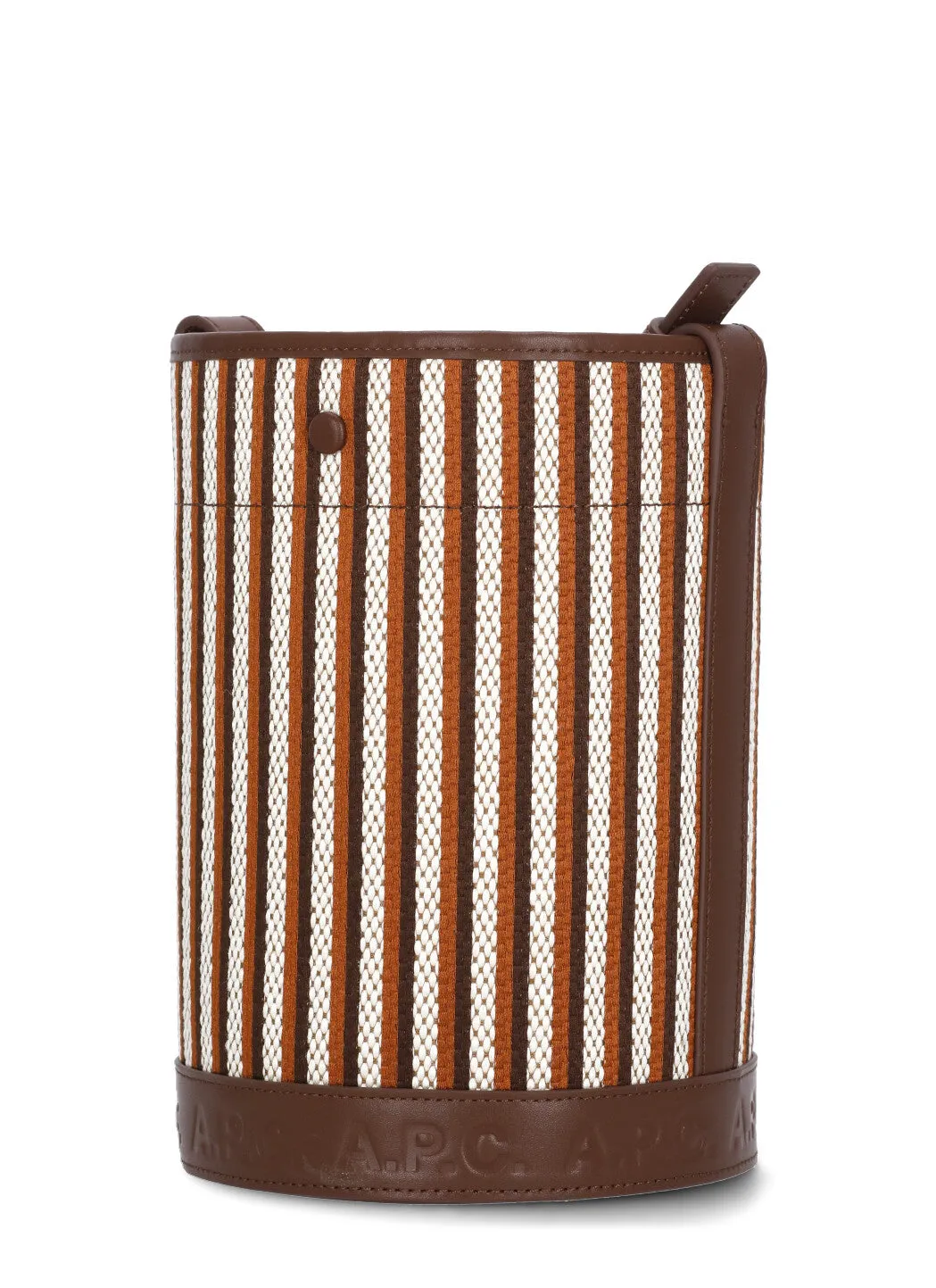 A.P.C. Hélène Striped Bucket Bag