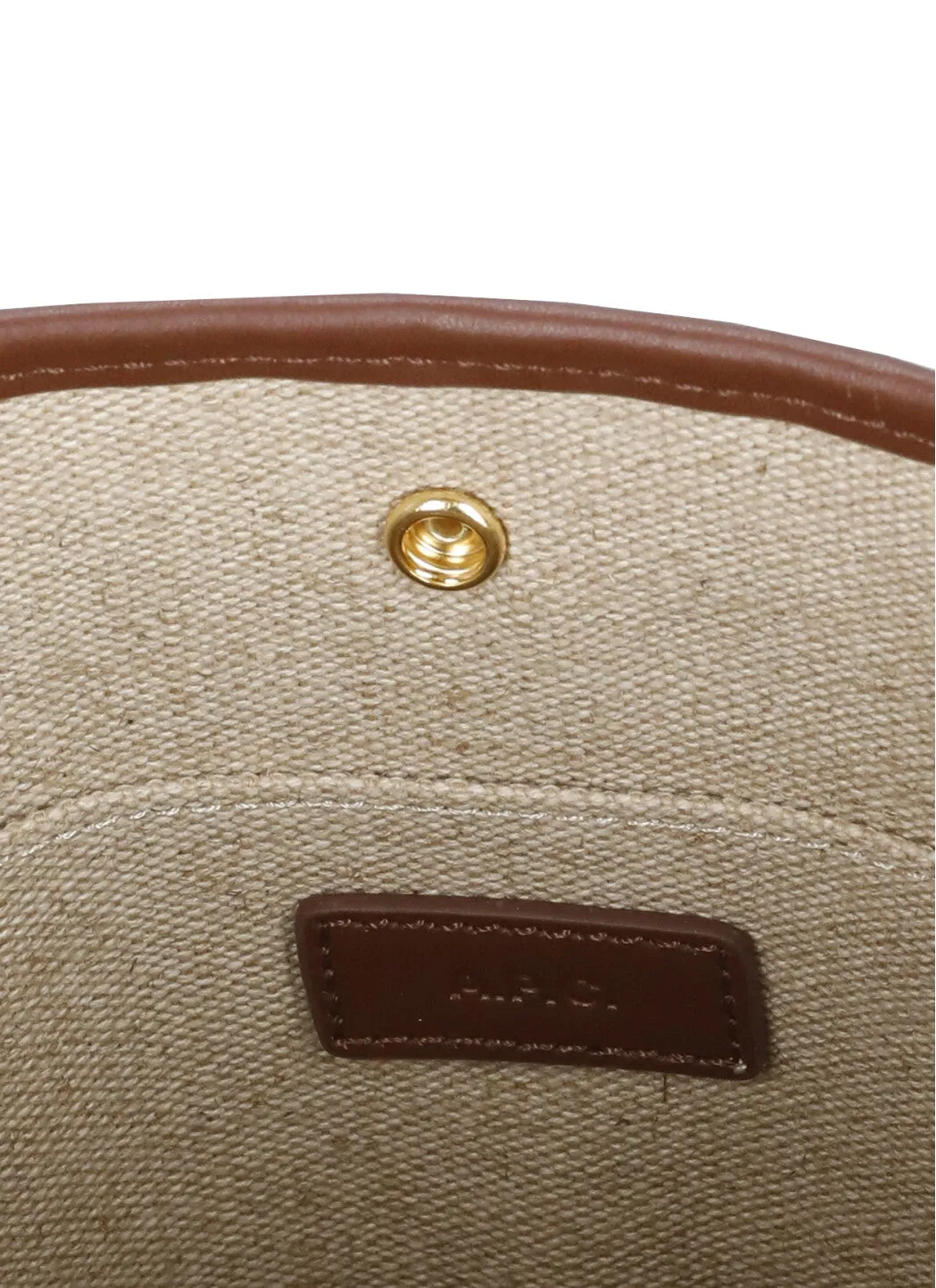 A.P.C. Hélène Striped Bucket Bag
