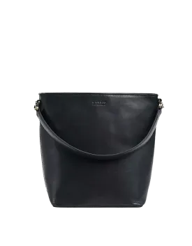 Bobbi Bucket Bag Maxi Black Classic Leather