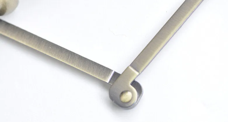 Brushed Brass Metal Closure Purse Frame Doctor Bag Purse Frame With Screws 40cm ( 16")