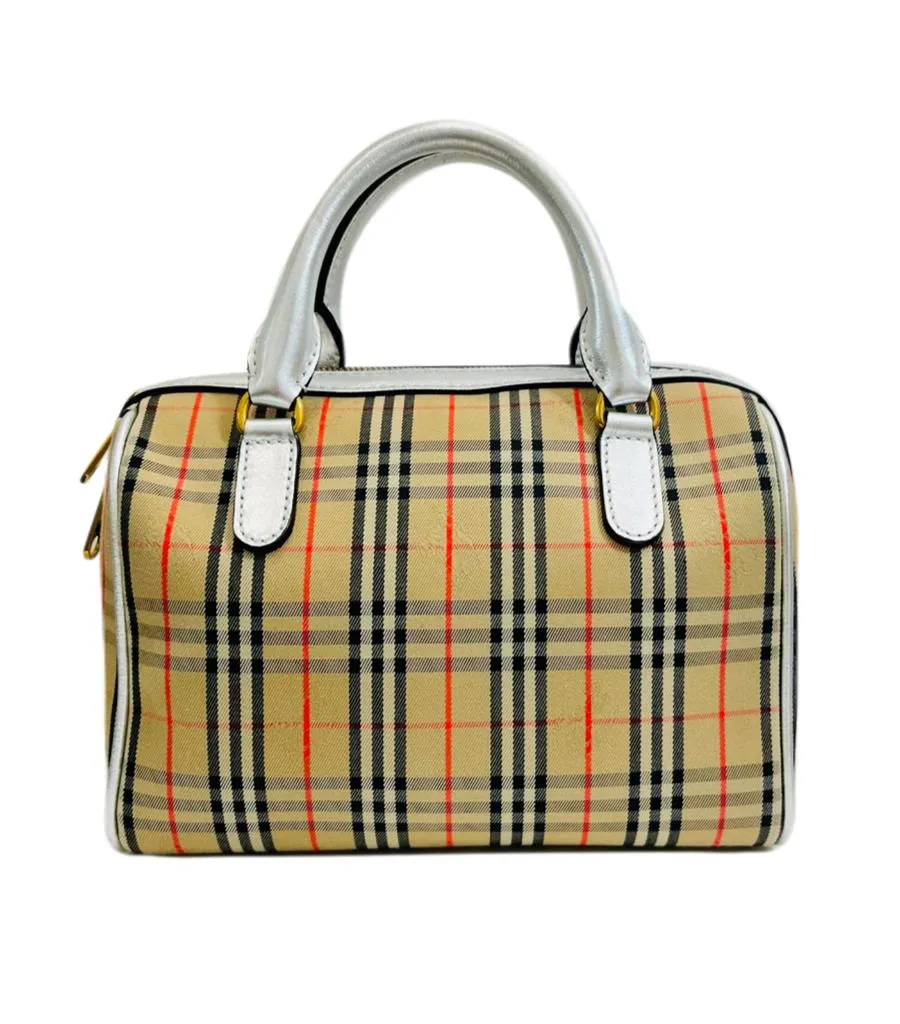 Burberry 1983 Nova Check Chain Link Bowling Bag