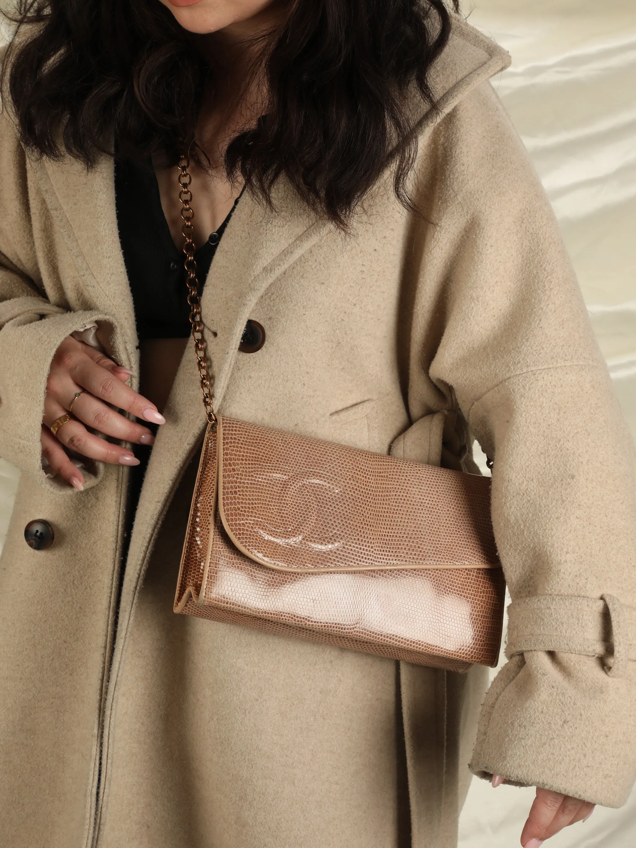 CL Lizard-Embossed Bag