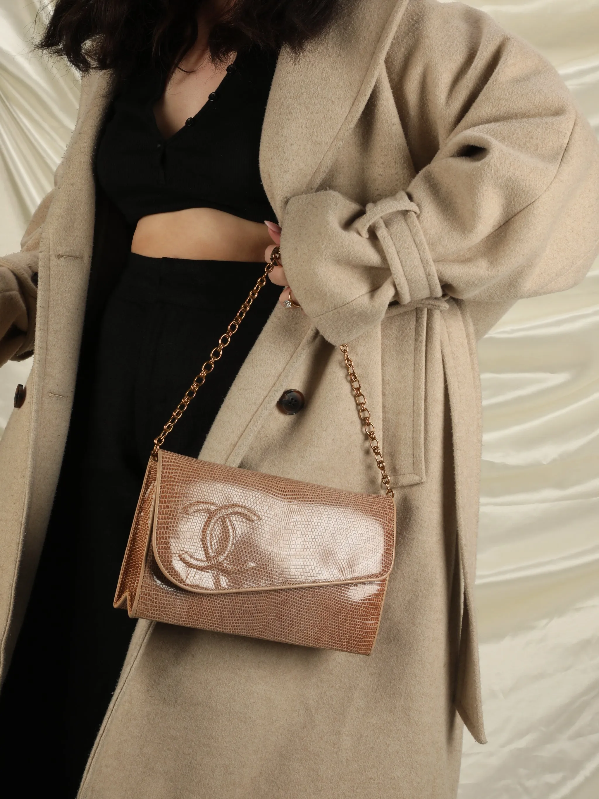 CL Lizard-Embossed Bag