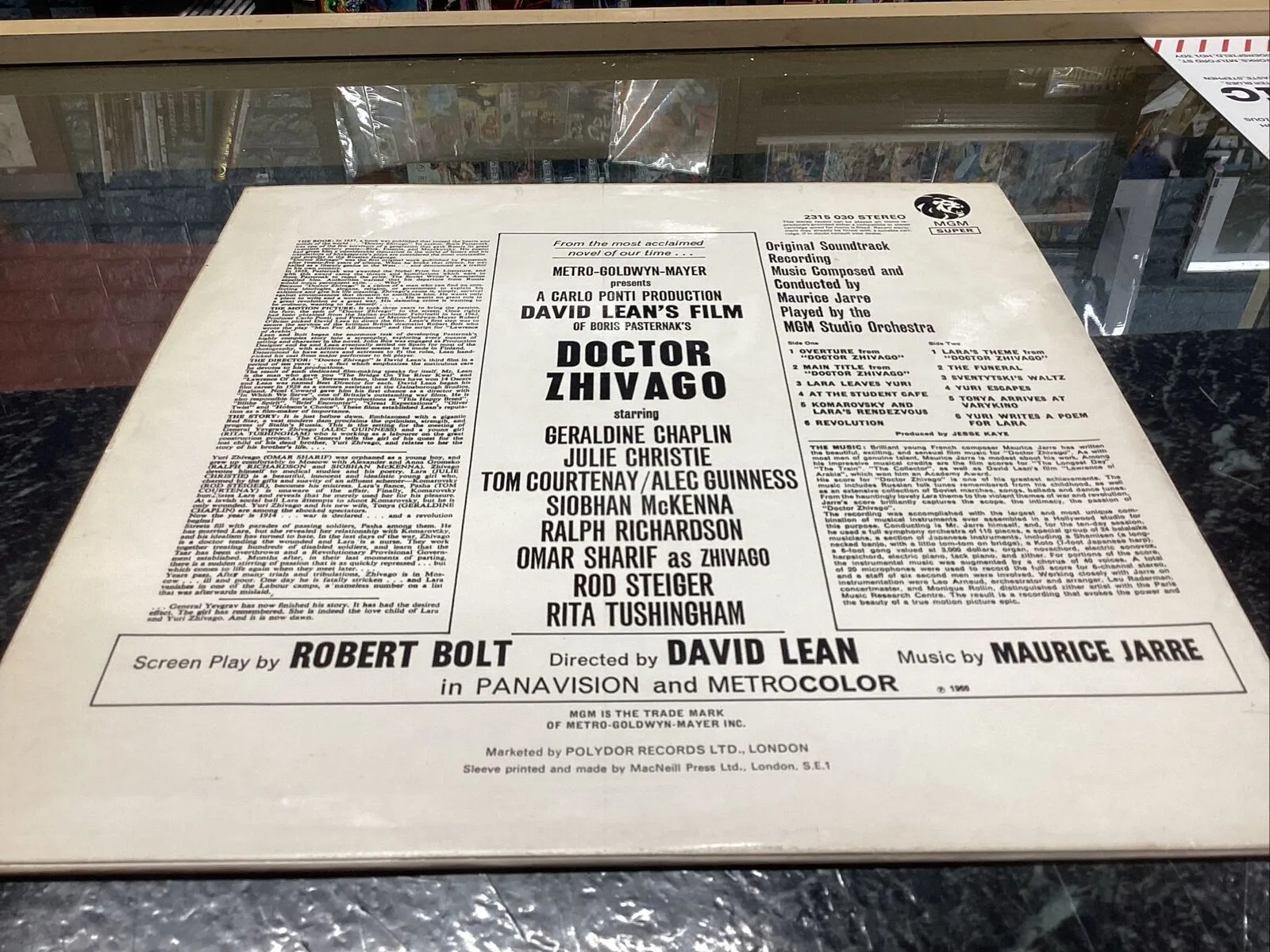 Doctor Zhivago Original Soundtrack LP Maurice Jarre MGM Super 2315 030 STEREO EX