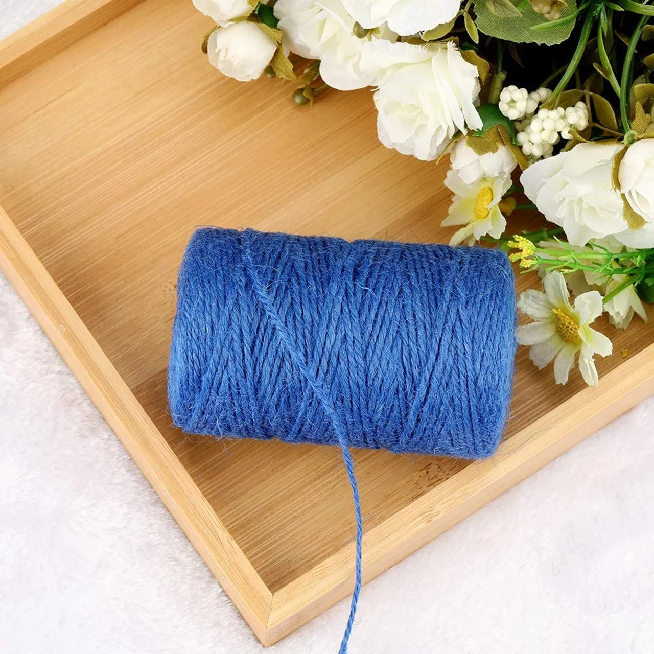 ecofynd Single String Navy Blue Color Jute Cord