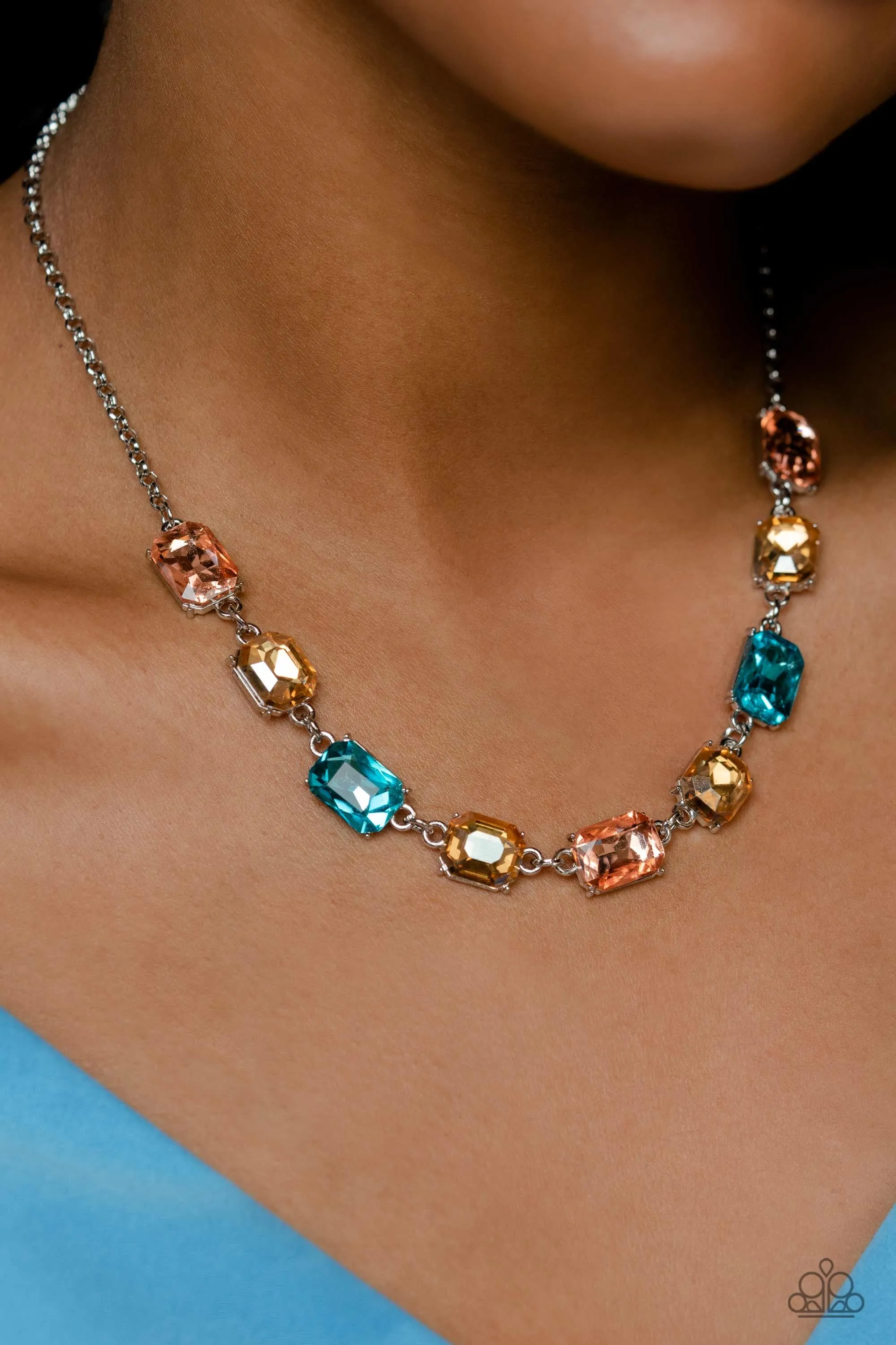 Emerald Envy - Multi Colored Necklace - Paparazzi Accessories