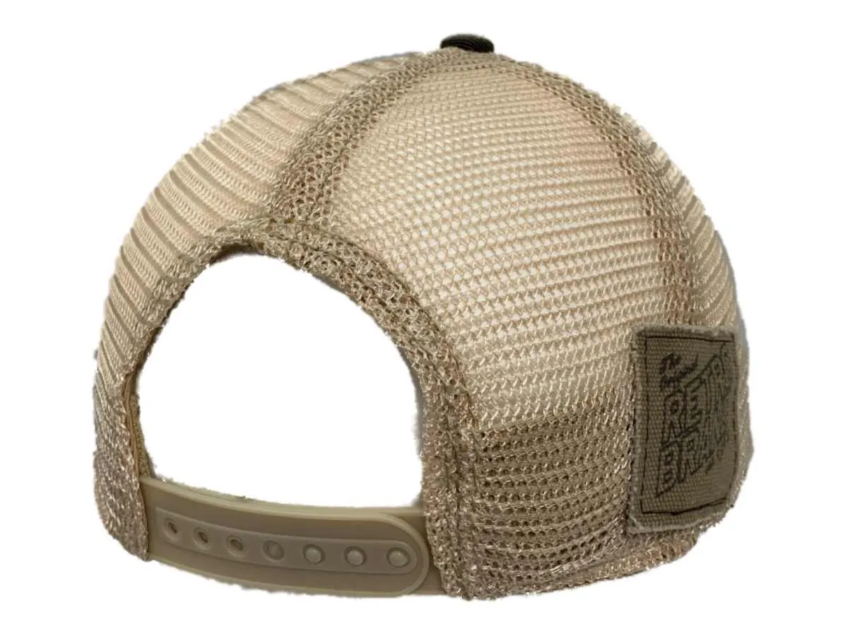 Frank's Fisherman San Francisco Retro Brand Denim Tattered Mesh Snapback Hat Cap
