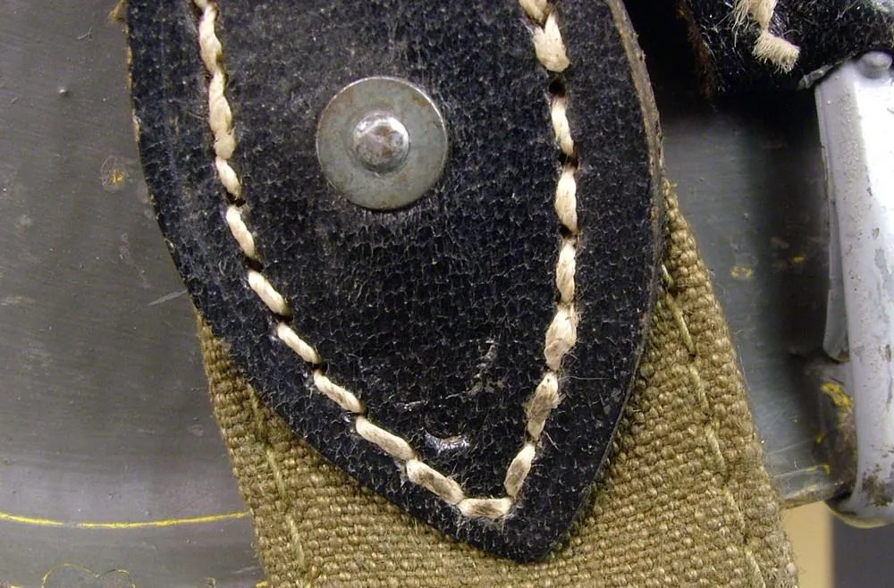 German WWII M35, M40, M42 Helmet Band (Utility Strap): Wehrmacht Green/Khaki