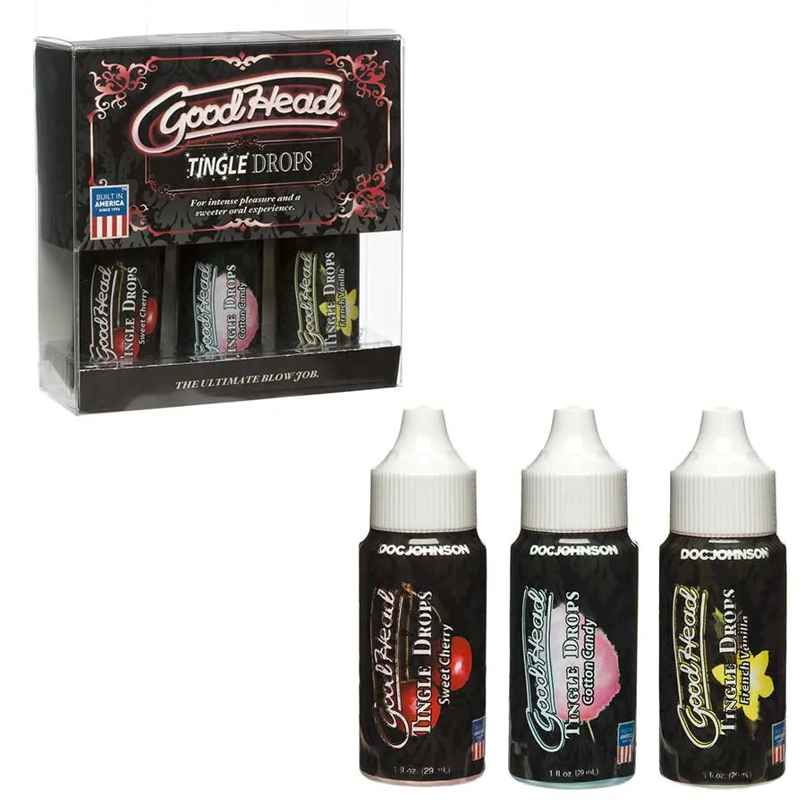 Good Head Blow Job Tingle Drops 3 Pack Set by Doc Johnson