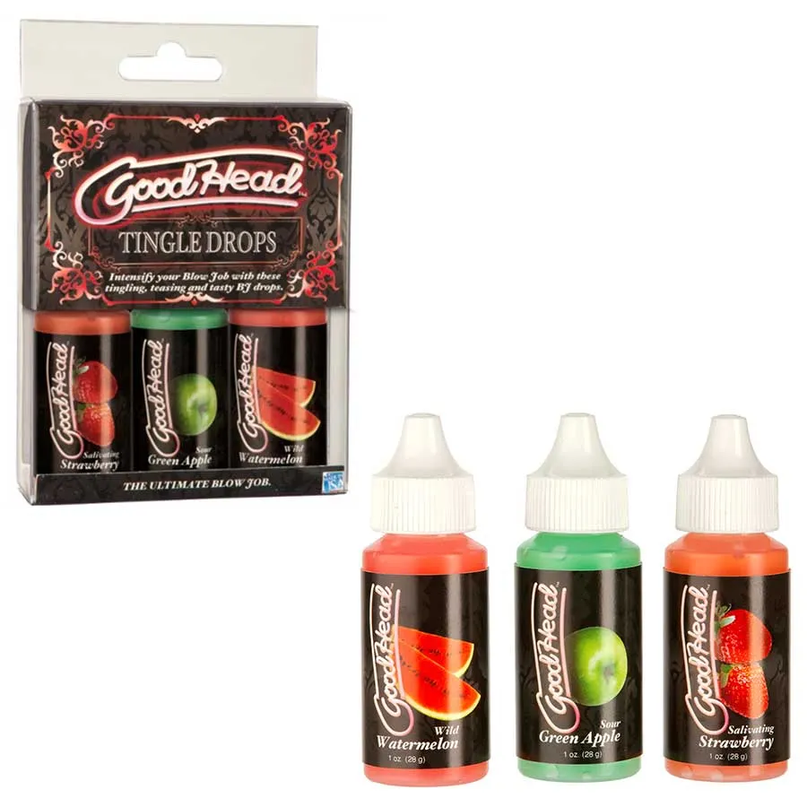 Good Head Blow Job Tingle Drops 3 Pack Set by Doc Johnson
