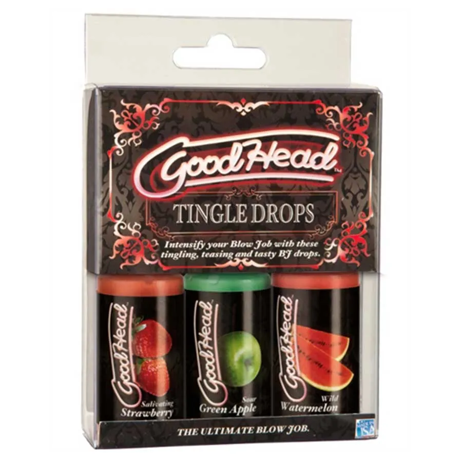 Good Head Blow Job Tingle Drops 3 Pack Set by Doc Johnson
