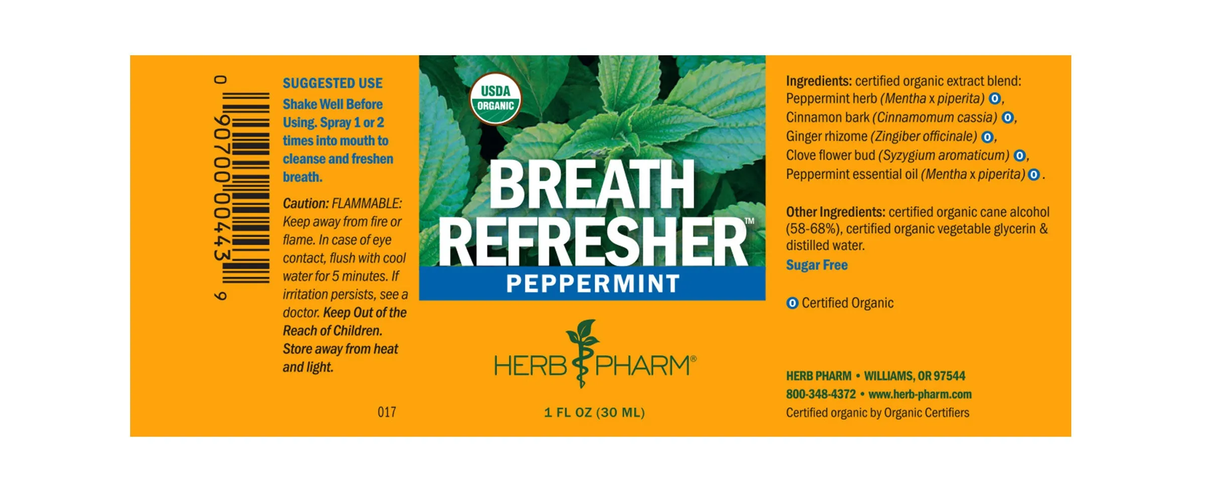 Herb Pharm® Breath Refresher™ Peppermint - 1 oz
