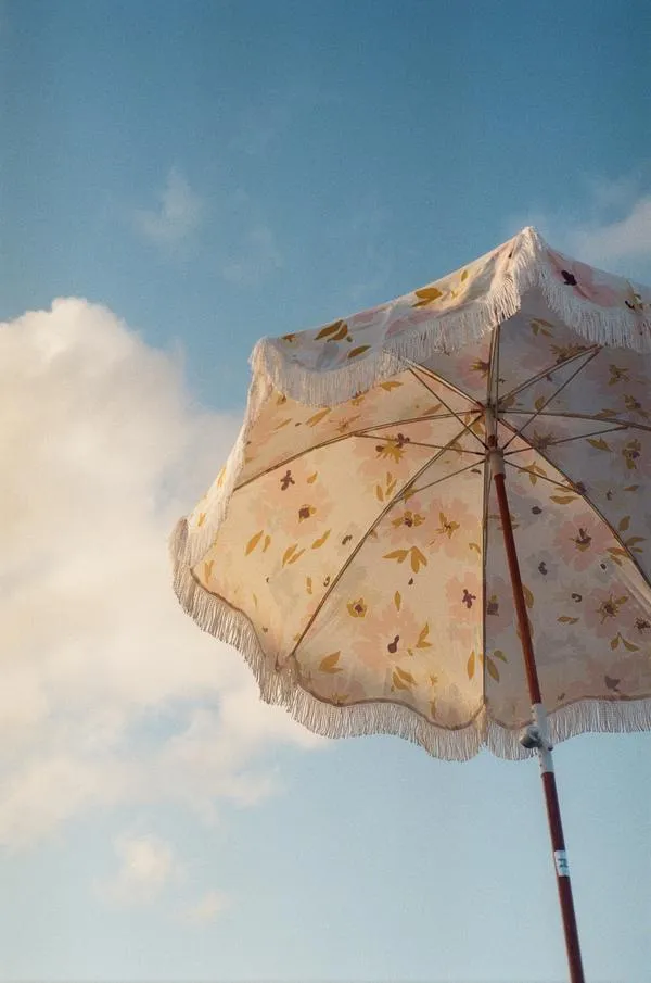 HOLIDAY BEACH UMBRELLA-ABSTRACT FLORAL
