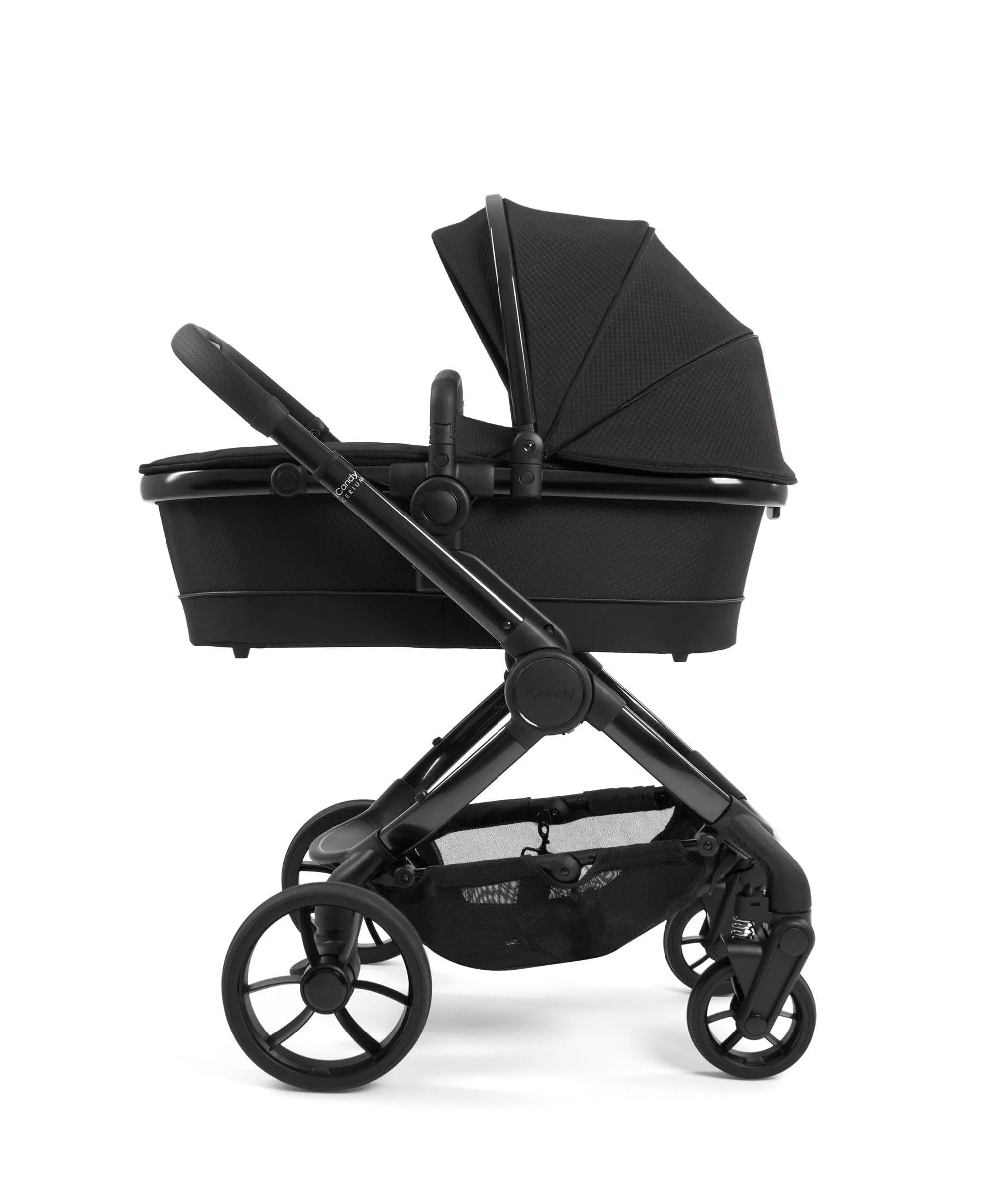 iCandy Peach 7 Cerium Designer Collection Complete Pushchair Bundle with Cocoon Car Seat - Black