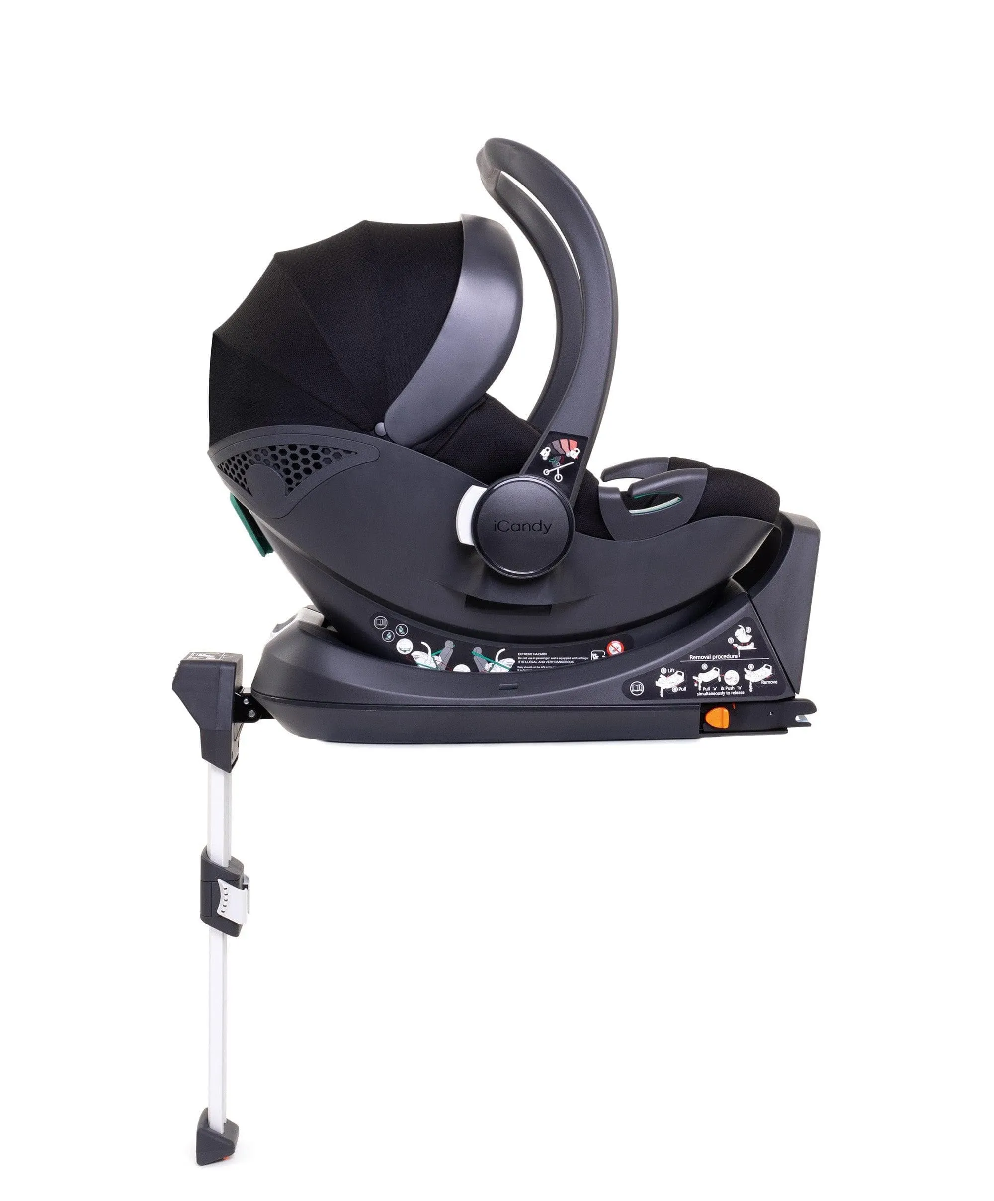 iCandy Peach 7 Cerium Designer Collection Complete Pushchair Bundle with Cocoon Car Seat - Black
