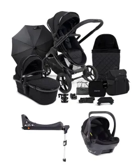 iCandy Peach 7 Cerium Designer Collection Complete Pushchair Bundle with Cocoon Car Seat - Black