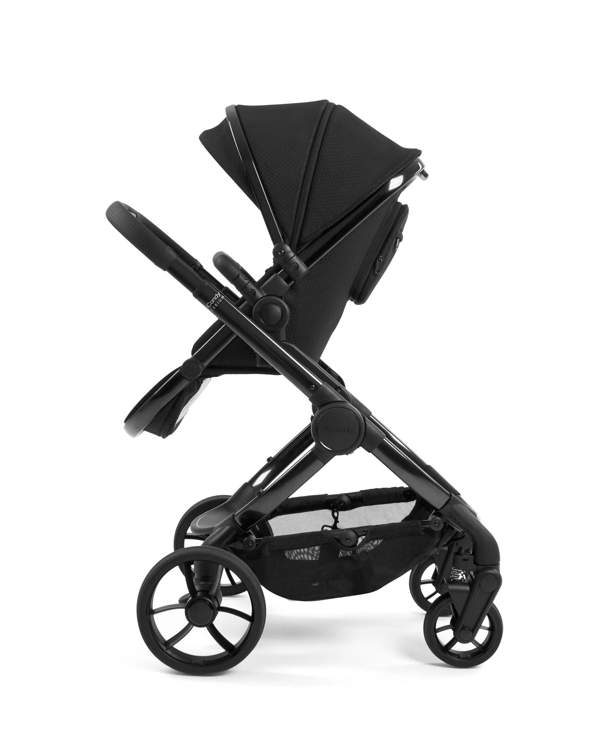 iCandy Peach 7 Cerium Designer Collection Complete Pushchair Bundle with Cocoon Car Seat - Black