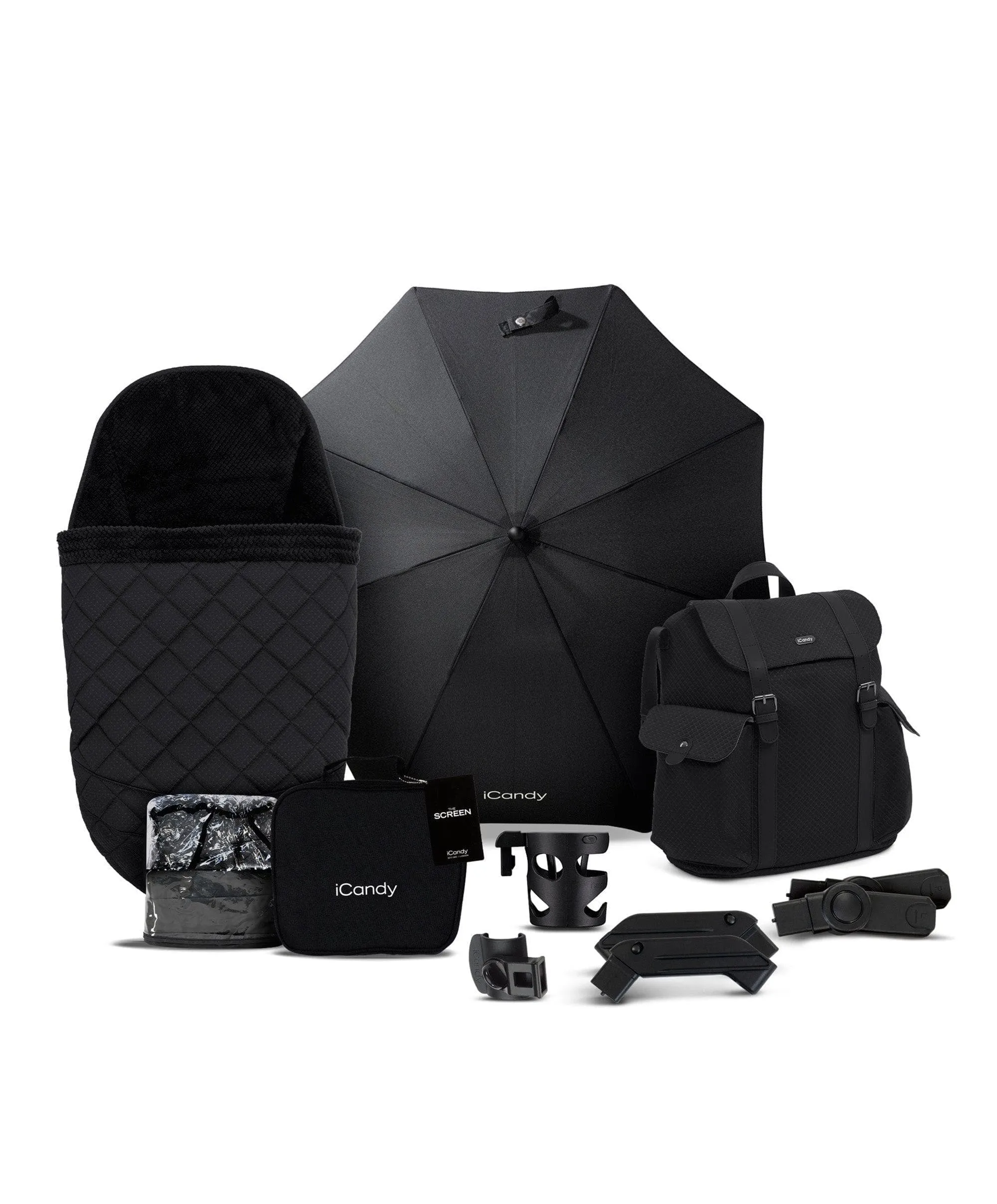 iCandy Peach 7 Cerium Designer Collection Complete Pushchair Bundle with Cocoon Car Seat - Black