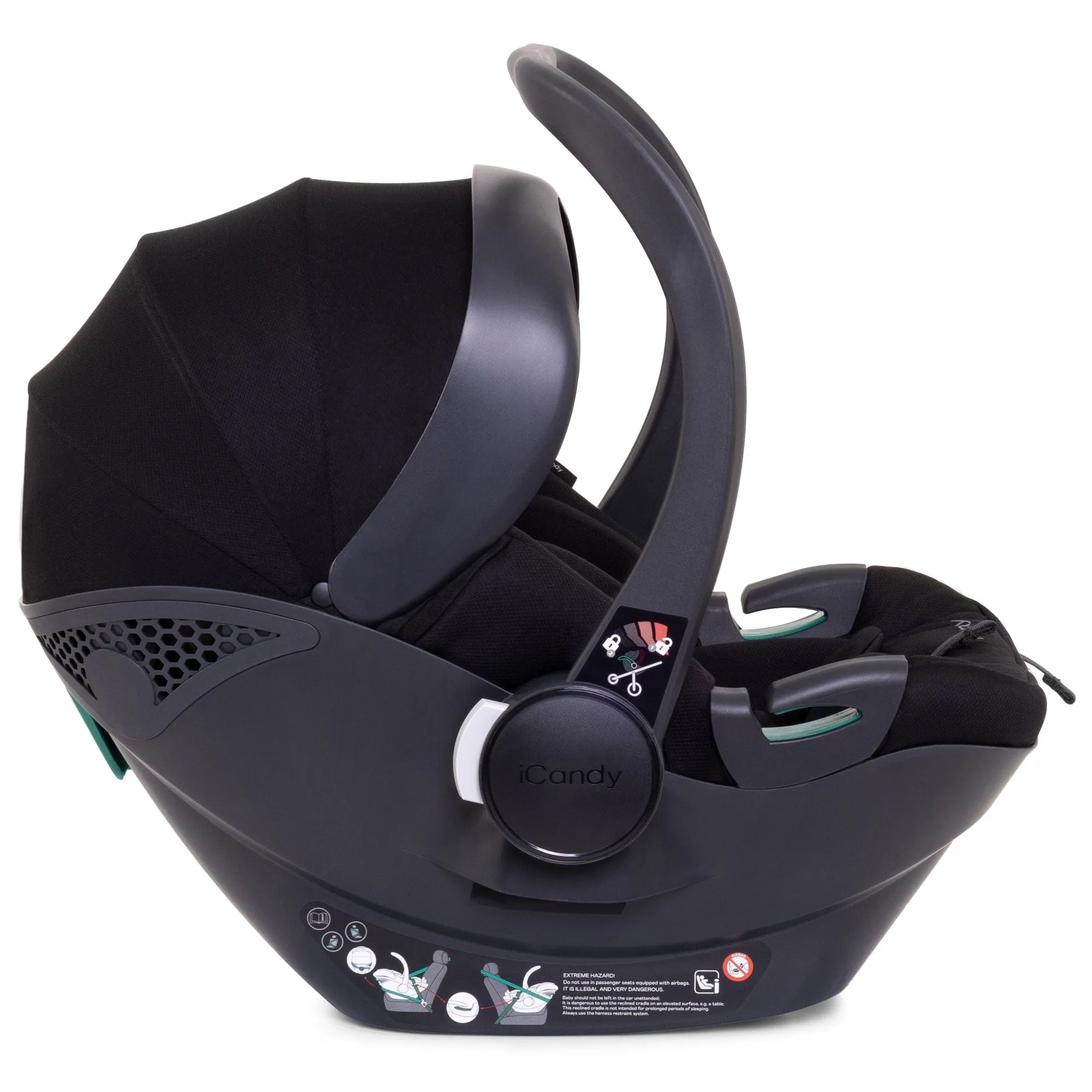 iCandy Peach 7 Twin Cocoon Bundle in Black