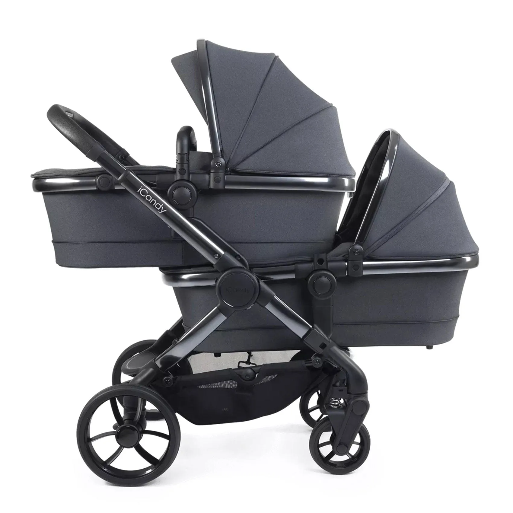 iCandy Peach 7 Twin Cocoon Bundle in Dark Grey