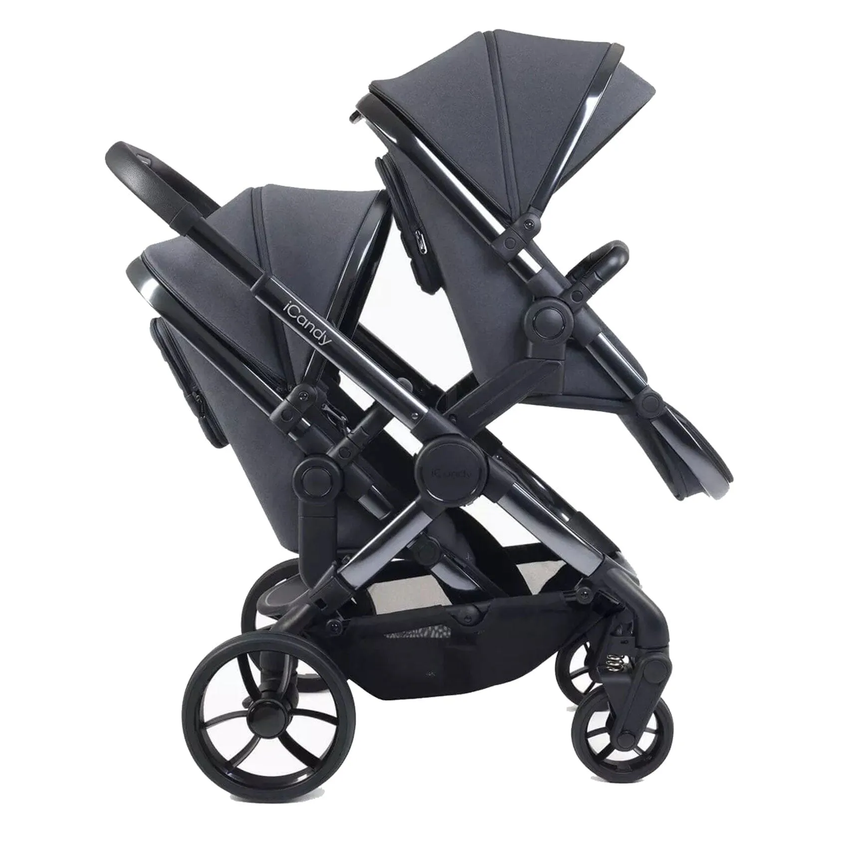 iCandy Peach 7 Twin Cocoon Bundle in Dark Grey