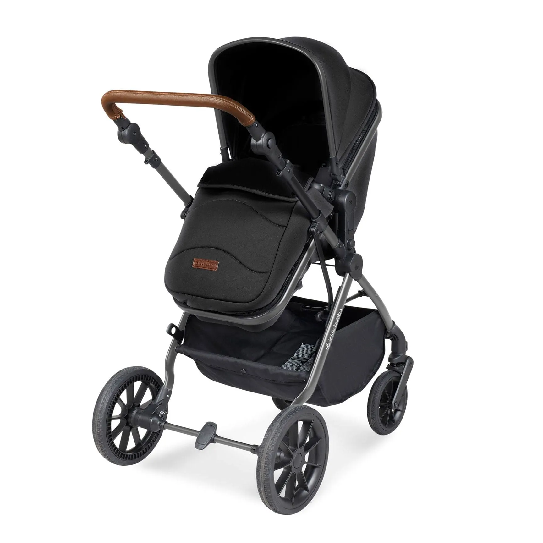 Ickle Bubba Cosmo All-in-One I-Size Travel System with Isofix Base in Black/Gun Metal