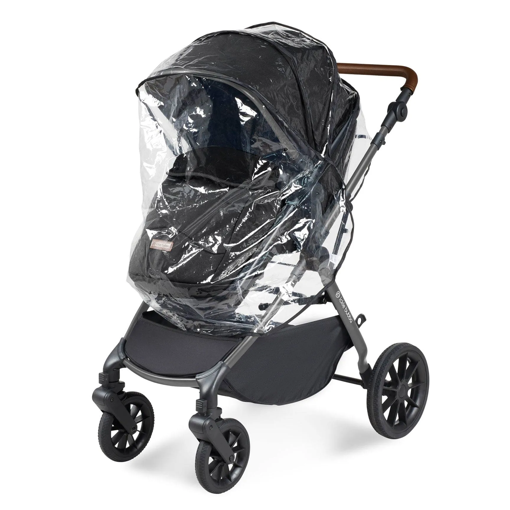 Ickle Bubba Cosmo All-in-One I-Size Travel System with Isofix Base in Black/Gun Metal