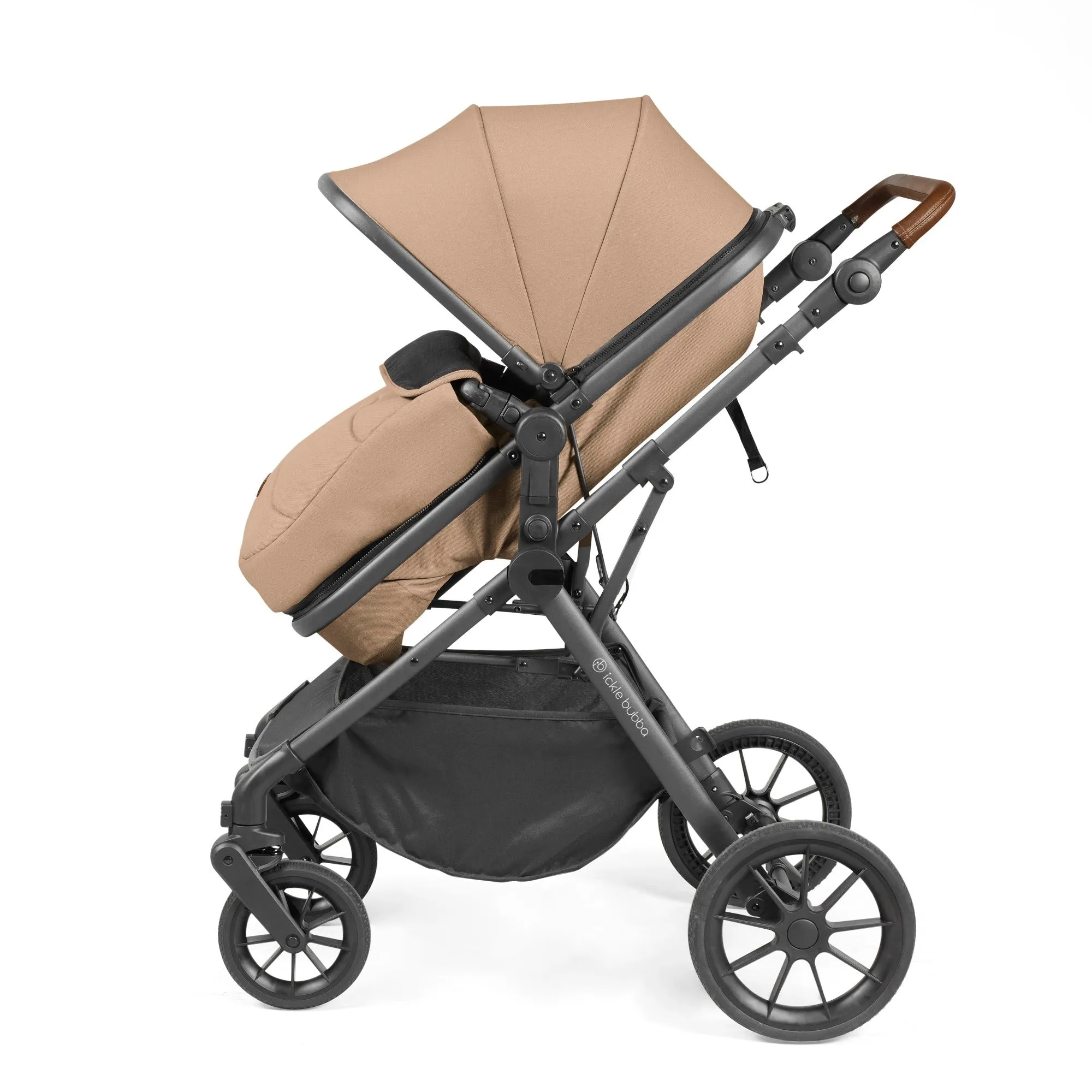 Ickle Bubba Cosmo All-in-One I-Size Travel System With Isofix Base (Stratus) Desert
