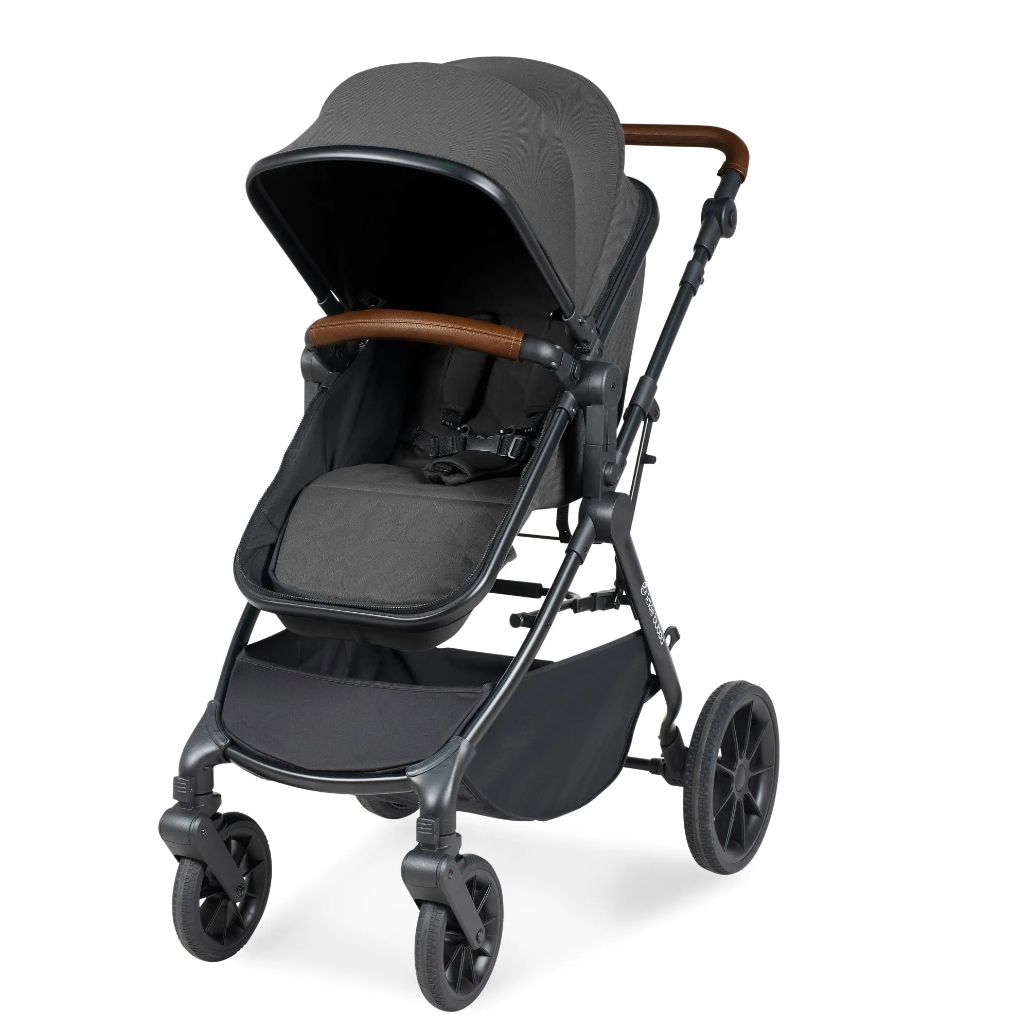 Ickle Bubba Cosmo All-in-One I-Size Travel System With Isofix Base (Stratus) Graphite Grey