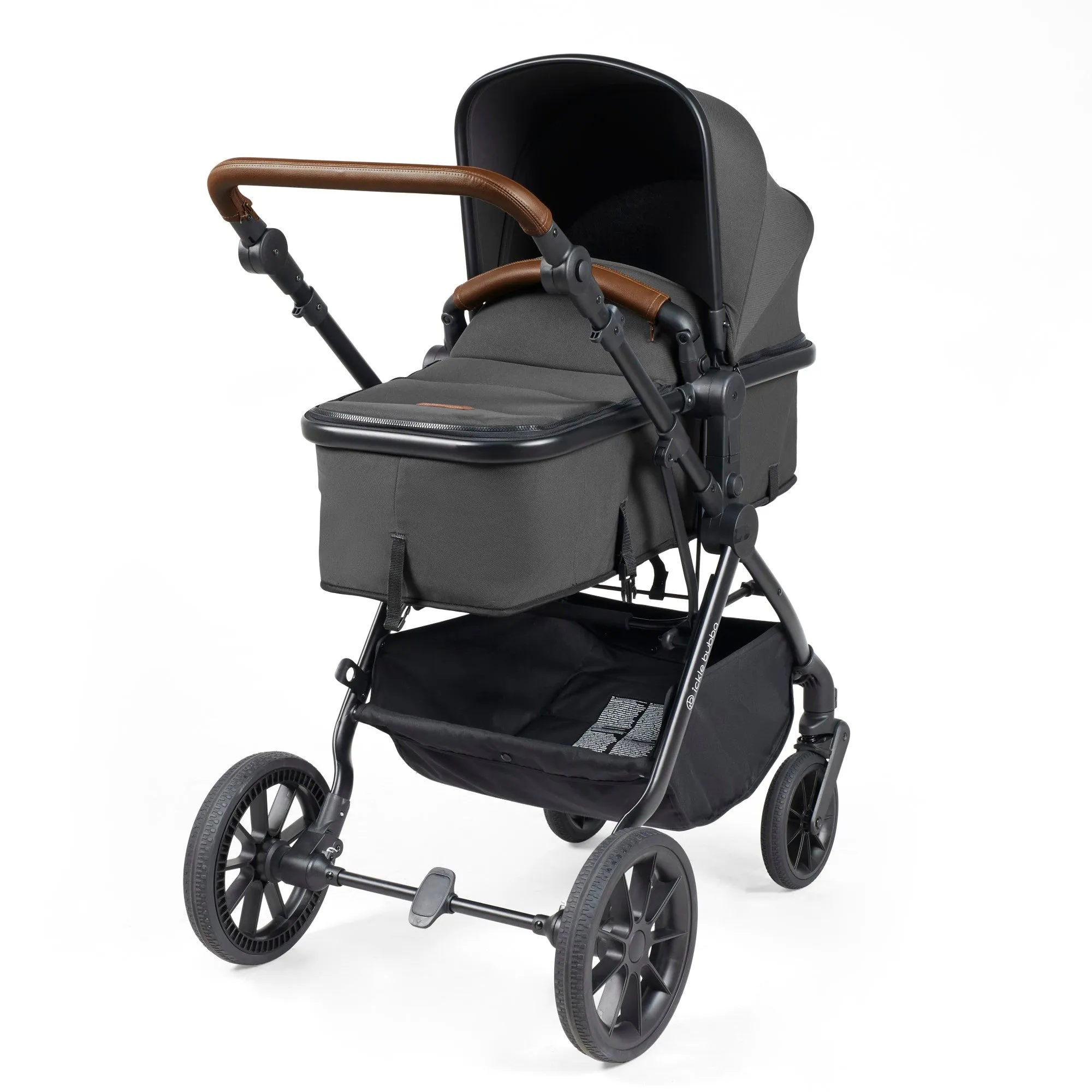Ickle Bubba Cosmo All-in-One I-Size Travel System With Isofix Base (Stratus) Graphite Grey