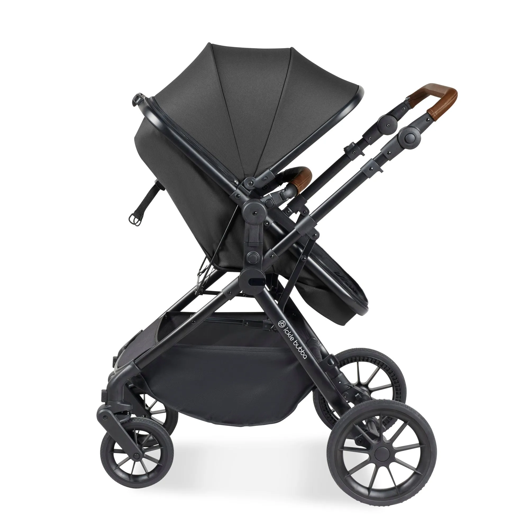 Ickle Bubba Cosmo All-in-One I-Size Travel System With Isofix Base (Stratus) Graphite Grey