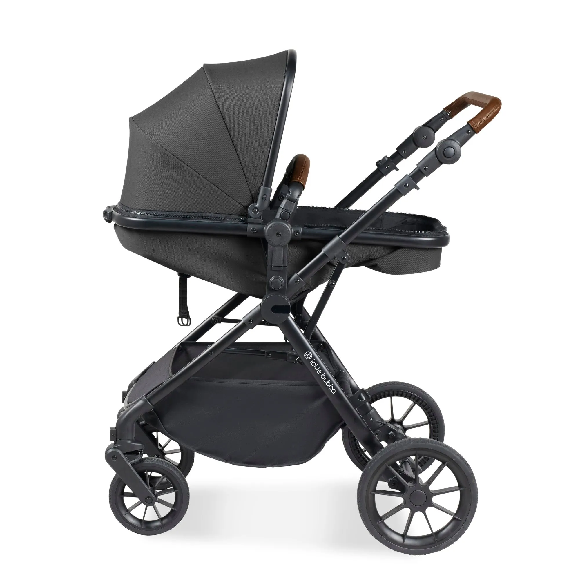 Ickle Bubba Cosmo All-in-One I-Size Travel System With Isofix Base (Stratus) Graphite Grey