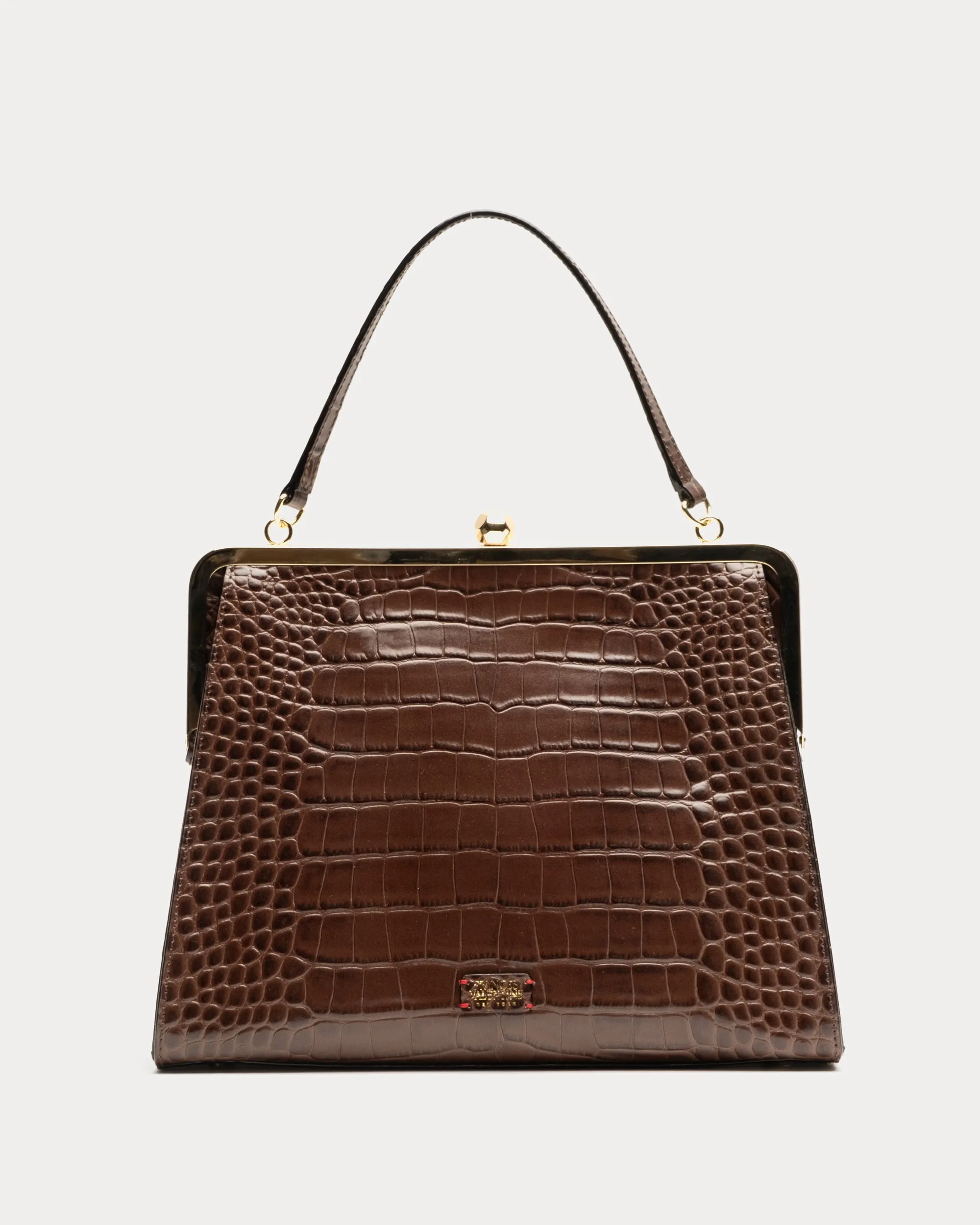 Jackie Frame Bag Croc Embossed