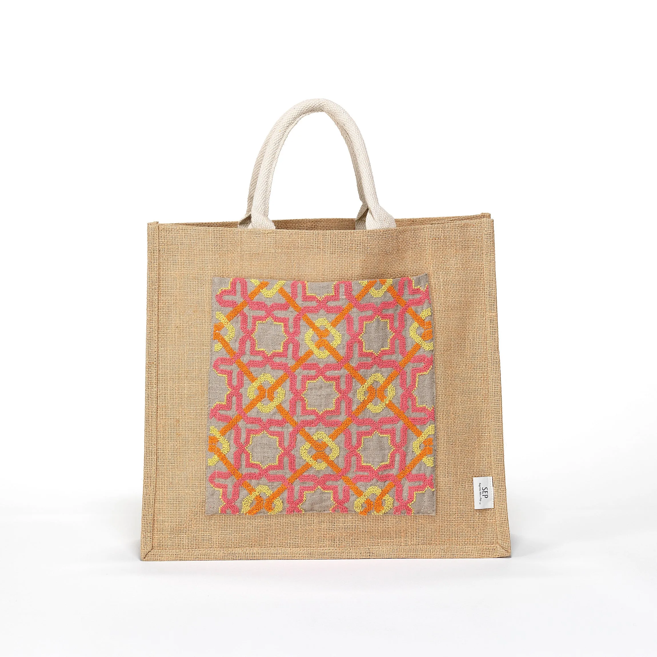 JUTE TOTE BAG ALHAMBRA