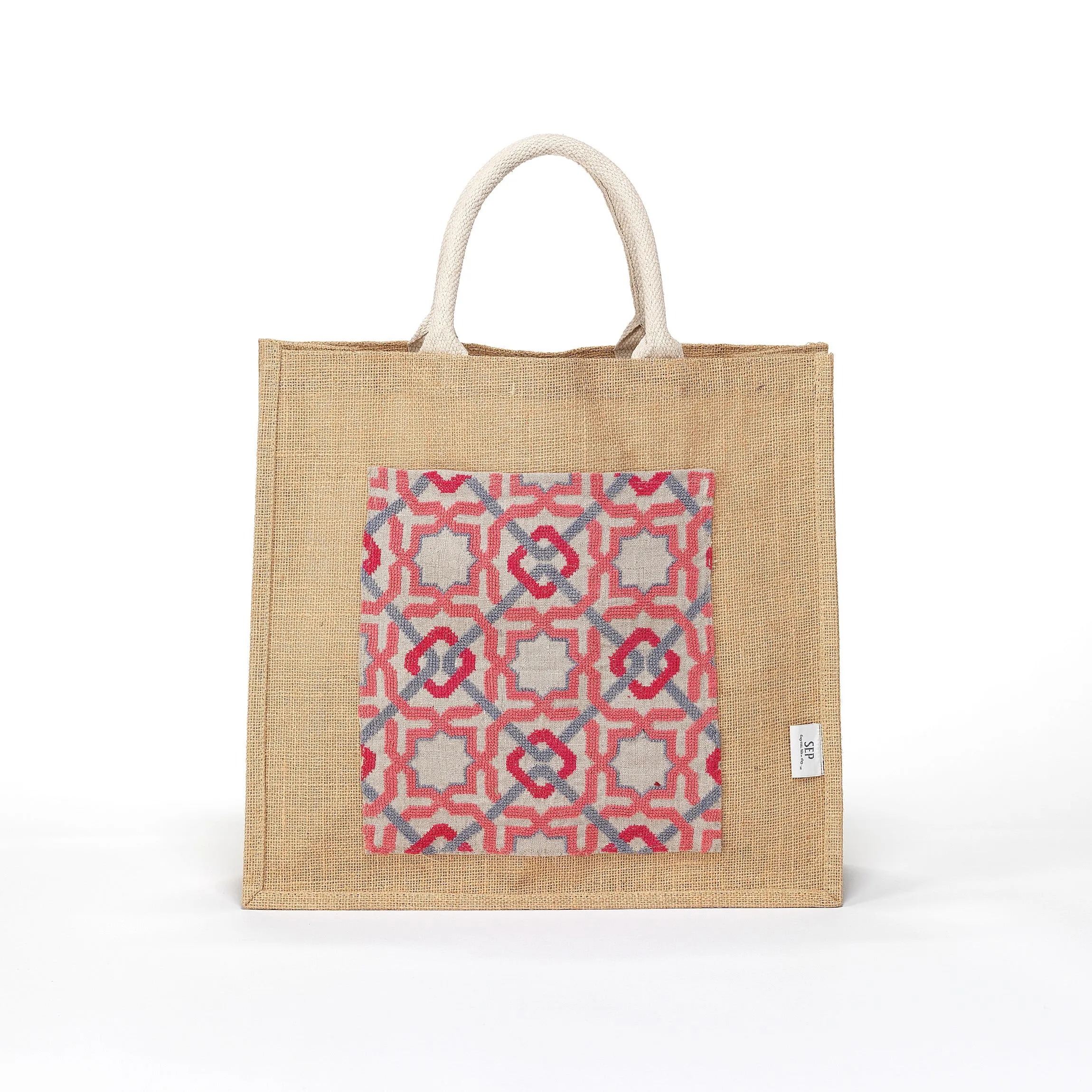 JUTE TOTE BAG ALHAMBRA