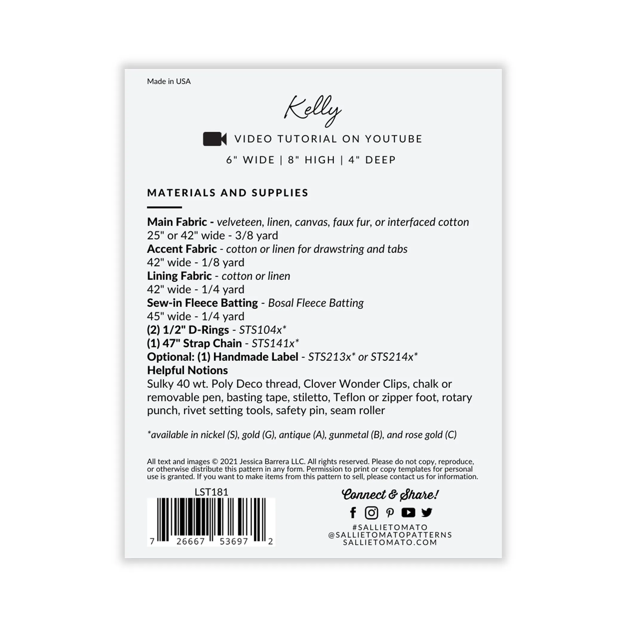 Kelly Instant Download