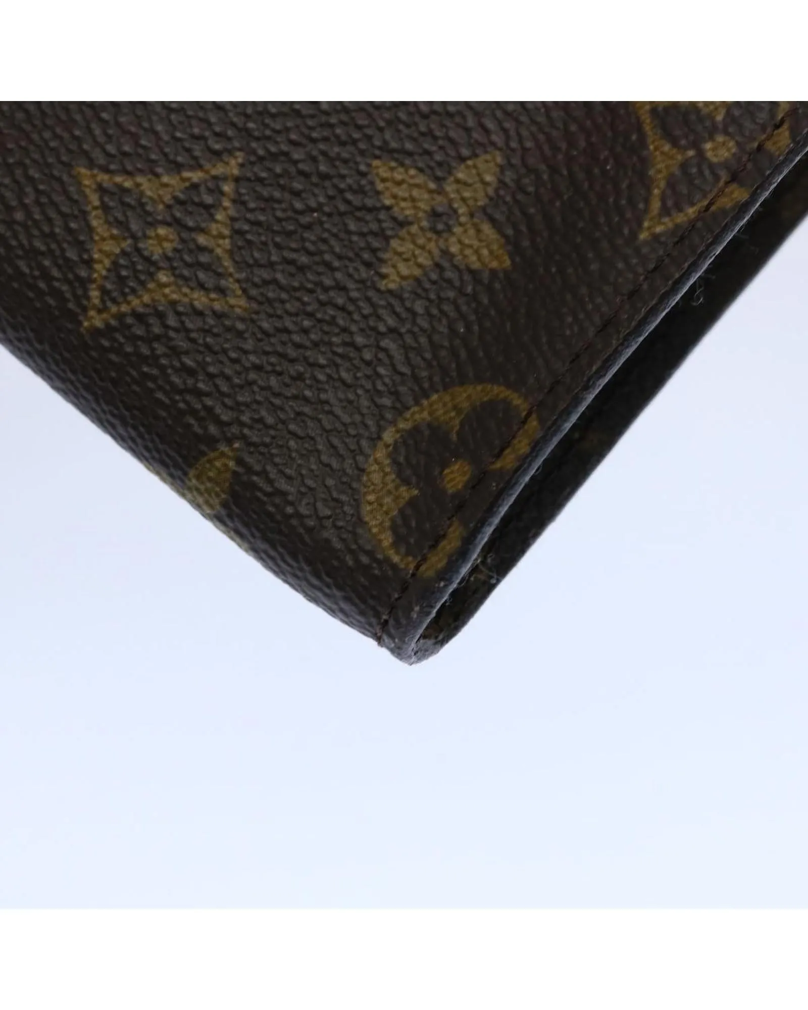 Monogram Accessory Pouch with Metal Fittings and Rubbing