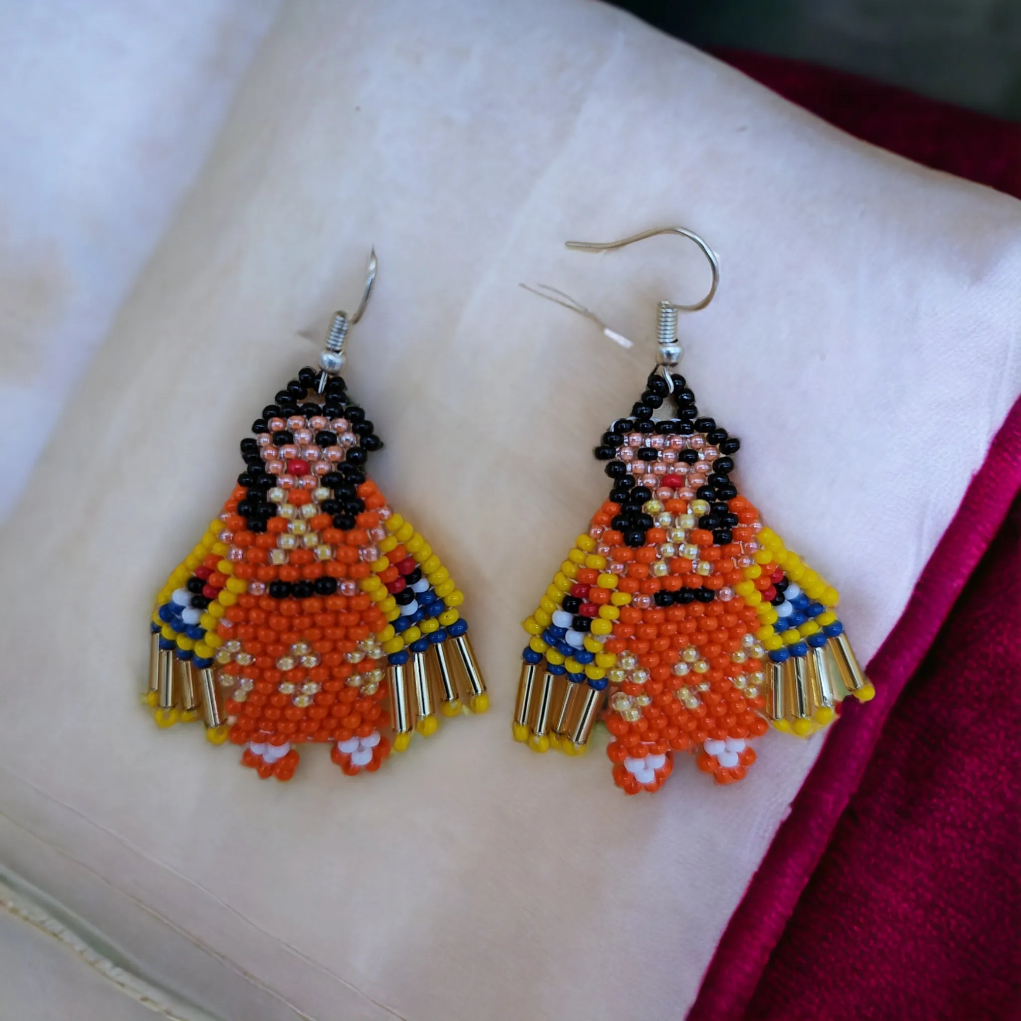 OldTribes™ American Kachina Doll Girl Woman (ORANGE)