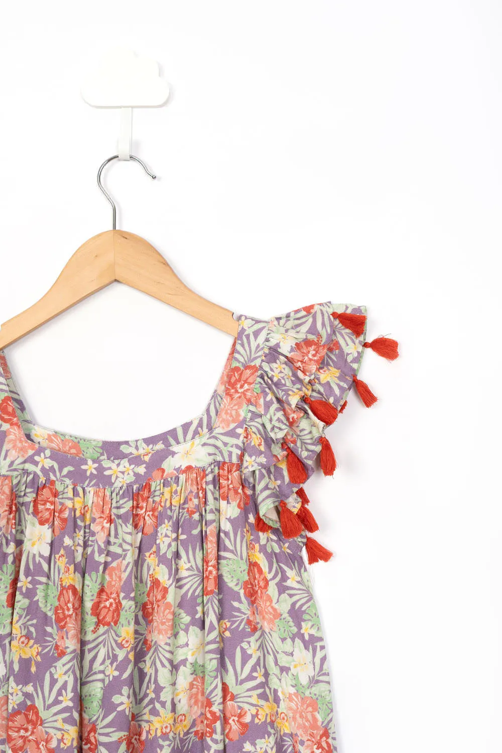Purple Floral Dress